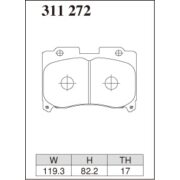 DIXCEL ES-311 272 Колодки Extra Speed передние для TOYOTA Supra (4POT) I Celica