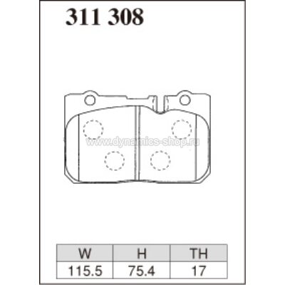 DIXCEL EC-311 308 Колодки Extra Cruise передние для TOYOTA Celsior (UCF20 I 21) I Century, LEXUS LS400 DIXCEL EC-311 308 Колодки Extra Cruise передние для TOYOTA Celsior (UCF20 I 21) I Century, LEXUS LS400