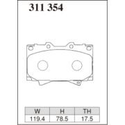 DIXCEL ES-311 354 Колодки Extra Speed передние для TOYOTA Land Cruiser 100 I Cygnus ランドクルーザー I Tundra, LEXUS LX