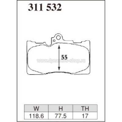 DIXCEL S-311 532 Колодки S type передние для TOYOTA Crown, LEXUS GS I RC DIXCEL S-311 532 Колодки S type передние для TOYOTA Crown, LEXUS GS I RC
