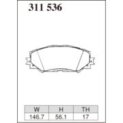 DIXCEL ES-311 536 Колодки Extra Speed передние для TOYOTA Auris I Mark X ZIO マークX ジオ I Rav4