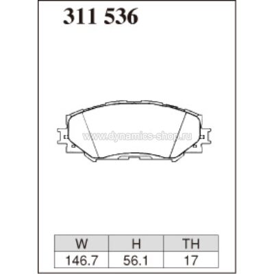DIXCEL ES-311 536 Колодки Extra Speed передние для TOYOTA Auris I Mark X ZIO マークX ジオ I Rav4 DIXCEL ES-311 536 Колодки Extra Speed передние для TOYOTA Auris I Mark X ZIO マークX ジオ I Rav4