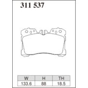 DIXCEL ES-311 537 Колодки Extra Speed передние для TOYOTA Crown I LEXUS LS460, LS500, LS600h