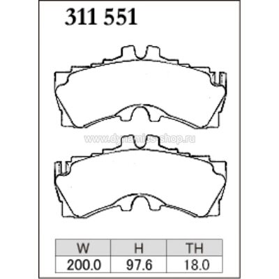DIXCEL M-311 551 Колодки M type передние для LEXUS LC500 I LC500h (URZ100, GWZ100) DIXCEL M-311 551 Колодки M type передние для LEXUS LC500 I LC500h (URZ100, GWZ100)