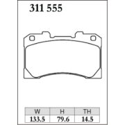DIXCEL ES-311 555 Колодки Extra Speed передние для TOYOTA GR Yaris ヤリス I RC・18 inch wheel