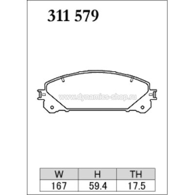 DIXCEL ES-311 579 Pads Extra Speed front for TOYOTA Alphard I Highlander I Camry I RAV 4, LEXUS RX350 DIXCEL ES-311 579 Pads Extra Speed front for TOYOTA Alphard I Highlander I Camry I RAV 4, LEXUS RX350