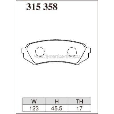 DIXCEL ES-315 358 Колодки Extra Speed задние для TOYOTA Land Cruiser 100, LEXUS LX 470 (UZJ100) DIXCEL ES-315 358 Колодки Extra Speed задние для TOYOTA Land Cruiser 100, LEXUS LX 470 (UZJ100)