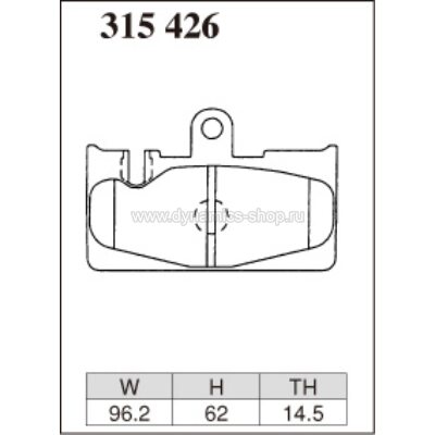 DIXCEL ES-315 426 Pads Extra Speed rear for TOYOTA Celsior セルシオ, LEXUS LS 430 DIXCEL ES-315 426 Pads Extra Speed rear for TOYOTA Celsior セルシオ, LEXUS LS 430