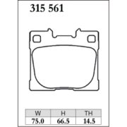 DIXCEL Z-315 561 Колодки Z type задние для TOYOTA GR Yaris ヤリス (GXPA16) I RC・17, 18 inch wheel I RZ･RZハイパフォーマンス