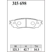 DIXCEL ES-315 698 Колодки Extra Speed задние для TOYOTA Camry I Rav4, LEXUS ES I UX