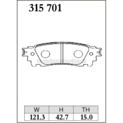 DIXCEL EC-315 701 Колодки Extra Cruise задние для TOYOTA Alphard I Vellfire, LEXUS NX200 I NX300 DIXCEL EC-315 701 Колодки Extra Cruise задние для TOYOTA Alphard I Vellfire, LEXUS NX200 I NX300