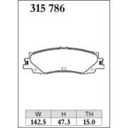 DIXCEL ES-315 786 Колодки Extra Speed задние для TOYOTA Land Cruiser 300, LEXUS LX500d I LX600