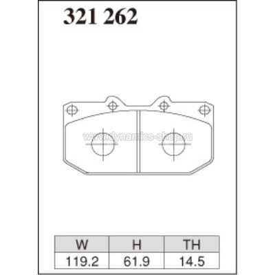 DIXCEL ES-321 262 Pads Extra Speed front for NISSAN Fairlady Z I Skyline I Silvia I 300ZX (OEM 4POT SUMITOMO) DIXCEL ES-321 262 Pads Extra Speed front for NISSAN Fairlady Z I Skyline I Silvia I 300ZX (OEM 4POT SUMITOMO)