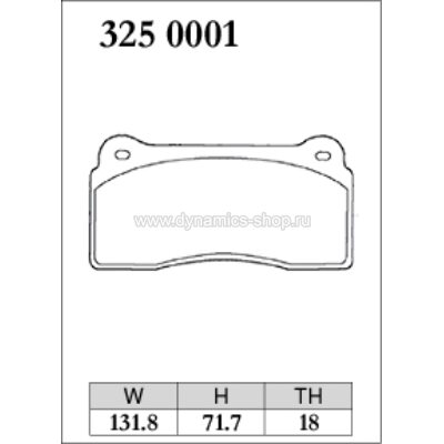 DIXCEL P-325 0001 Колодки Premium type задние для NISSAN GT-R (R35) DIXCEL P-325 0001 Колодки Premium type задние для NISSAN GT-R (R35)