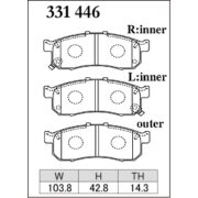 DIXCEL ES-331 446 Колодки Extra Speed передние для HONDA Acty I N-BOX I N-One I N-VAN