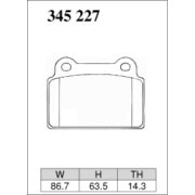 DIXCEL EC-345 227 Колодки Extra Cruise задние для MITSUBISHI Lancer EVO X (BREMBO)