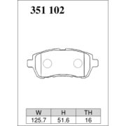 DIXCEL S-351 102 Колодки S type передние для SUZUKI Swift スイフト (ZC33S) I FORD Fiesta (1.6L) TDCi