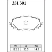 DIXCEL S-351 301 Колодки S type передние для MAZDA Eunos ユーノス I MX-5 I Miata, FIAT 124 Spider
