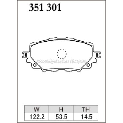 DIXCEL S-351 301 Колодки S type передние для MAZDA Eunos ユーノス I MX-5 I Miata, FIAT 124 Spider DIXCEL S-351 301 Колодки S type передние для MAZDA Eunos ユーノス I MX-5 I Miata, FIAT 124 Spider