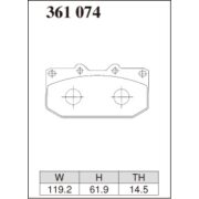 DIXCEL RE-361 074 Колодки RE type передние для SUBARU Impreza WRX (OEM 4POT SUMITOMO)