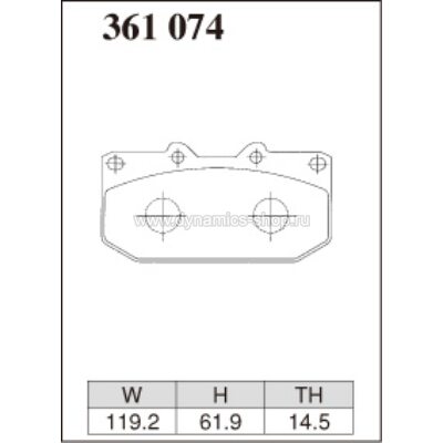 DIXCEL S-361 074 Колодки S type передние для SUBARU Impreza WRX (OEM 4POT SUMITOMO) DIXCEL S-361 074 Колодки S type передние для SUBARU Impreza WRX (OEM 4POT SUMITOMO)