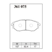 DIXCEL ES-361 075 Колодки Extra Speed передние для SUBARU Impreza WRX (2014+) I Forester XT I Outback (3.6R 2010+)