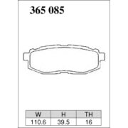 DIXCEL EC-365 085 Колодки Extra Cruise задние для TOYOTA GT86, SUBARU Impreza I Forester XT I Legacy GT I Outback I BRZ
