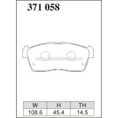 DIXCEL KP-371 058 Pads KP type front for SUBARU Dex デックス (M401F), TOYOTA bB (QNC20) DIXCEL KP-371 058 Pads KP type front for SUBARU Dex デックス (M401F), TOYOTA bB (QNC20)