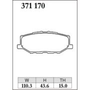 DIXCEL EC-371 170 Колодки Extra Cruise передние для SUZUKI Jimny ジムニー (JB64W)