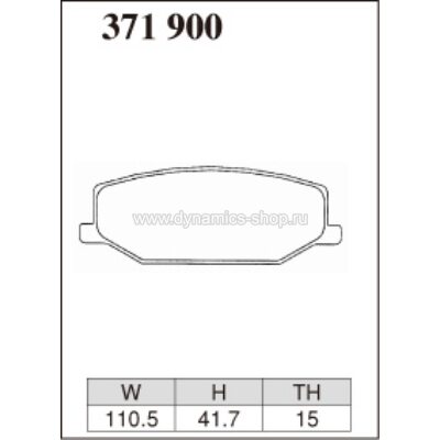 DIXCEL KP-371 900 Колодки KP type передние для MAZDA AZ-Offroad (JM23W), SUZUKI Jimny ジムニー DIXCEL KP-371 900 Колодки KP type передние для MAZDA AZ-Offroad (JM23W), SUZUKI Jimny ジムニー