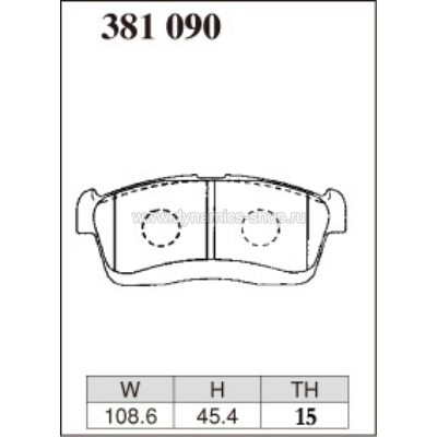 DIXCEL KP-381 090 Pads KP type front for SUBARU Dias Wagon, TOYOTA Passo, DAIHATSU Mira DIXCEL KP-381 090 Pads KP type front for SUBARU Dias Wagon, TOYOTA Passo, DAIHATSU Mira