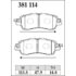 DIXCEL KP-381 114 Pads KP type front for SUBARU Chiffon シフォン (LA600F), TOYOTA Pixis Joy DIXCEL KP-381 114 Pads KP type front for SUBARU Chiffon シフォン (LA600F), TOYOTA Pixis Joy