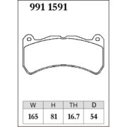 DIXCEL P-991 1591 Колодки Premium type передние для LEXUS IS F (USE20) BREMBO 6POT