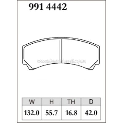 DIXCEL RE-991 4442 I 16.8mm Колодки RE type для AP RACING CP9444 I CP4219 I CP5219 DIXCEL RE-991 4442 I 16.8mm Колодки RE type для AP RACING CP9444 I CP4219 I CP5219