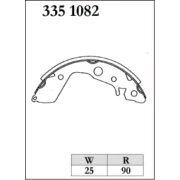 DIXCEL RGM-335 1082 Drum pads RGM type rear for HONDA Life I N-BOX (JF1)