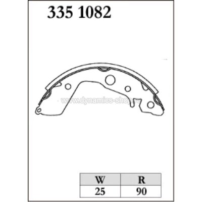 DIXCEL RGM-335 1082 Колодки RGM type барабанного тормоза задние для HONDA Life I N-BOX (JF1) DIXCEL RGM-335 1082 Колодки RGM type барабанного тормоза задние для HONDA Life I N-BOX (JF1)