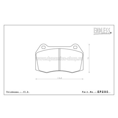 ENDLESS EP290SSY Pads rear for NISSAN Skyline GT-R (Vスペック・VスペックN1含む) (BREMBO) ENDLESS EP290SSY Pads rear for NISSAN Skyline GT-R (Vスペック・VスペックN1含む) (BREMBO)