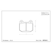 ENDLESS EP291SSY Pads rear for SUBARU STI, MITSUBISHI EVO (4-9), NISSAN GT-R I 350Z