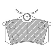 FERODO RACING FCP1491H Pads Racing DS2500 rear for RENAULT Megane RS I Clio RS, OPEL Crossland X, CITROEN C3 Aircross