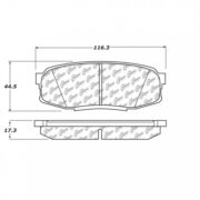 STOPTECH 105.13040 Pads Posi Quiet rear for TOYOTA Land Cruiser 200 I Tundra I Sequoia, LEXUS LX450D I LX570