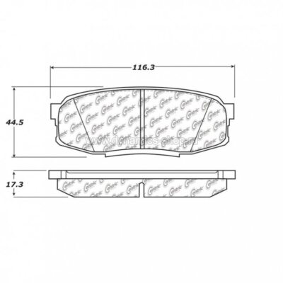 STOPTECH 105.13040 Pads Posi Quiet rear for TOYOTA Land Cruiser 200 I Tundra I Sequoia, LEXUS LX450D I LX570 STOPTECH 105.13040 Pads Posi Quiet rear for TOYOTA Land Cruiser 200 I Tundra I Sequoia, LEXUS LX450D I LX570