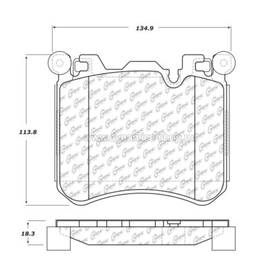STOPTECH 300.14290 Колодки Centric Parts Premium передние для BMW X5 M (E70) I X6 M (E71, E72), ROLLS-ROYCE Ghost STOPTECH 300.14290 Колодки Centric Parts Premium передние для BMW X5 M (E70) I X6 M (E71, E72), ROLLS-ROYCE Ghost