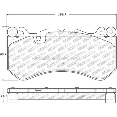 STOPTECH 309.12910 Pads Ultra-Premium front for AUDI RS6 I RS7, MERCEDES GL I AMG GT STOPTECH 309.12910 Pads Ultra-Premium front for AUDI RS6 I RS7, MERCEDES GL I AMG GT