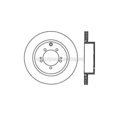 STOPTECH 126.46075SL Тормозной диск Sport Slotted Brake disc для MITSUBISHI STOPTECH 126.46075SL Тормозной диск Sport Slotted Brake disc для MITSUBISHI