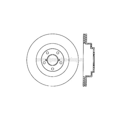 STOPTECH 126.47025SL Тормозной диск Sport Slotted Brake disc для SUBARU STOPTECH 126.47025SL Тормозной диск Sport Slotted Brake disc для SUBARU