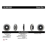 STOPTECH 126.58010SR Диск Sport Slotted I Premium (Sport) передний правый для JEEP Grand Cherokee I SRT8 I 380x34mm