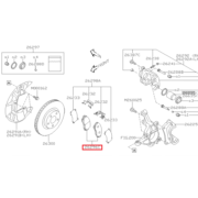 SUBARU 26296SJ020 Колодки передние для SUBARU Forester 2019