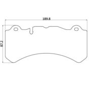 WINMAX WM-1295-W2 Колодки W2 передние для BREMBO 6POT I TYPE: J, N