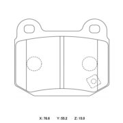 WINMAX WM-330-W1 Pads W1 rear for SUBARU STI, MITSUBISHI EVO (4-9), NISSAN GT-R I 350Z