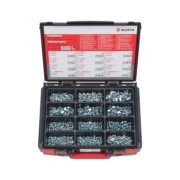WURTH 5964098600 Grease nipple set DIN 71412, A, B, C, assortment, 600 pcs., Sysko I SYSTEMKOFFER
